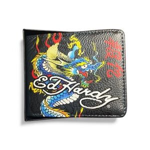 Ed Hardy Dragon Bifold Wallet & Card Holder NWT